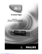 Philips VRB411AT99 Hookup Pages