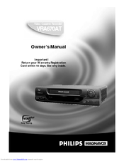 Philips VRA670AT99 Owner's Manual