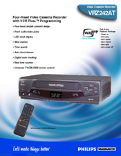 Philips VRZ242AT99 Specifications