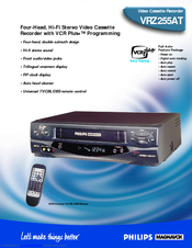 Philips VRZ255AT Specifications