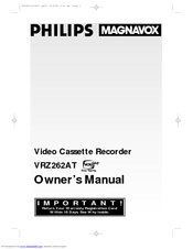 Philips VRZ262AT99 Owner's Manual