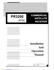 Pico Macom PR3200 Installation And Operation Manual