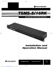 Pico Macom TSMS-5/16RK Installation And Operation Manual