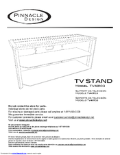Pinnacle Design TV48103 Parts List