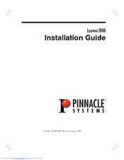 Pinnacle Systems Lightning 1000 Installation Manual