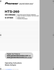 Pioneer HTS-260 Operating Instructions Manual