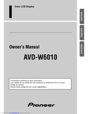 Pioneer AVD-W6010 Owner's Manual