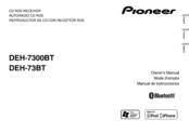 Pioneer CD RDS DEH-73BT Owner's Manual