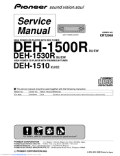 Pioneer DEH-1510XU/EE Service Manual