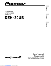 Pioneer DEH-20UB Owner's Manual