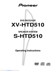 Pioneer HTD-510DV Operating Instructions Manual