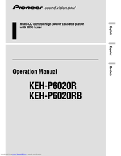 Pioneer KEH-P6020R Operation Manual