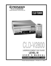 Pioneer CLD-V2800 User Manual