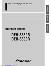Pioneer DEH-3330R Operation Manual