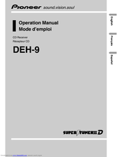 Pioneer DEH-9 Operation Manual