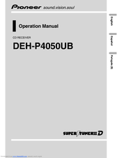 Pioneer DEH-P4050UB Operation Manual