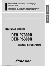 Pioneer DEH-P6300R Operation Manual
