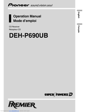Pioneer DEH-P690UB - Premier Radio / CD Operation Manual