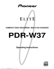Pioneer PDR-W37 Elite Operating Instructions Manual