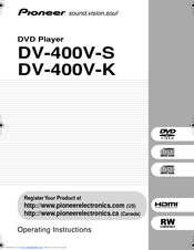 Pioneer 400V-K Operating Instructions Manual