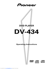 Pioneer DV-434 Operating Instructions Manual