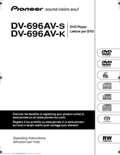 Pioneer DV-696AV-K Operating Instructions Manual