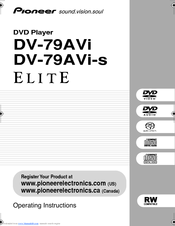 Pioneer 79AVi-S - Elite DVD Player Operating Instructions Manual
