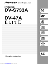 Pioneer DV-47Ai Operating Instructions Manual