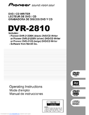 Pioneer DVR-2810 Operating Instructions Manual