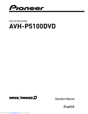 Pioneer SUPERTUNER 3D AVH-P5100DVD Operation Manual