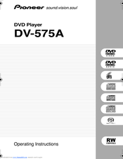 Pioneer DV-575A Operating Instructions Manual