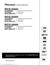Pioneer RCS-606H Operating Instructions Manual