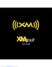 Pioneer XM2go - Inno Portable Satellite Radio/MP3 Player User Manual