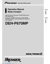 Pioneer P770MP - Premier In-Dash CD/MP3/WMA/WAV Receiver Operation Manual
