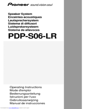 Pioneer PDP-S06-LR Operating Instructions Manual