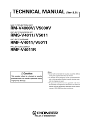 Pioneer RMS-V4011 Technical Manual