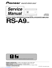 Pioneer RS-A9/EW Service Manual