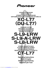 Pioneer S-L8-LRW XE Operating Instructions Manual