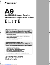 Pioneer Elite G-Clef SX-A9MK2-K Operating Instructions Manual