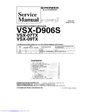 Pioneer VSX-D906S Service Manual