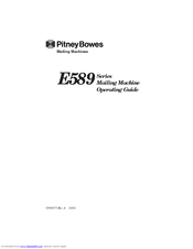 Pitney Bowes E589 Series Operating Manual