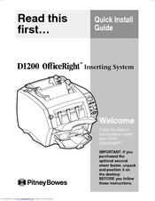 Pitney Bowes OFFICERIGHT DI200 Quick Install Manual