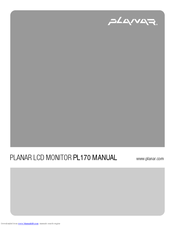 Planar PL170 User Manual