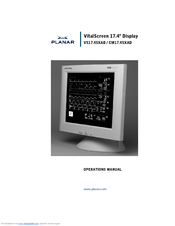 Planar VS17.4SXAD Operation Manual