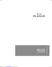 Planar PE170 User Manual