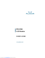 Planar PE1500 User Manual