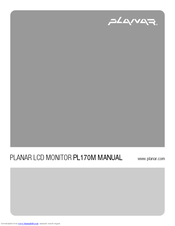 Planar PL170M Manual