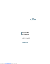 Planar PL2010M User Manual