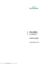Planar PL2011 User Manual