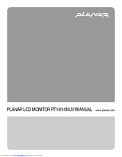 Planar PT1814NUV Manual